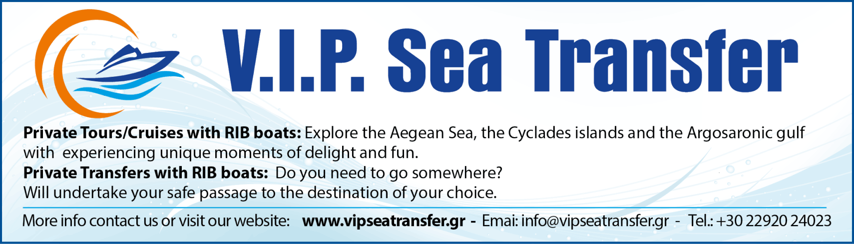 Lavrio Guide - VIP Sea Transfer